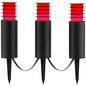Preview: Brilliant Carosu LED Außenspießleuchte 3er Set 8,5W IP44 Schwarz Bluetooth G40910/06