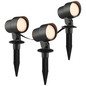 Preview: Brilliant Kamara LED Außenspießleuchte 3er Set 8,5W IP44 Schwarz Bluetooth G40911/06