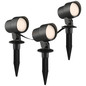 Preview: Brilliant Kamara LED Außenspießleuchte 3er Set 8,5W IP44 Schwarz Bluetooth G40911/06