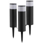 Preview: Brilliant Dody LED Außenspießleuchte 3er Set 8,5W IP44 Schwarz Weiß Bluetooth G40912/76