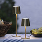 Preview: Brilliant Xaana LED Außentischleuchte 37cm 4W IP44 Messing Gebürstet USB G40939/18