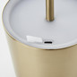 Preview: Brilliant Xaana LED Außentischleuchte 37cm 4W IP44 Messing Gebürstet USB G40939/18