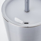 Preview: Brilliant Xaana LED Außentischleuchte 37cm 4W IP44 Satiniertes Nickel Alu Gebürstet USB G40939/68