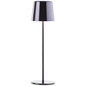 Preview: Brilliant Xaana LED Außentischleuchte 37cm 4W IP44 Schwarz Verchromt USB G40939/76