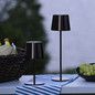 Preview: Brilliant Xaana LED Außentischleuchte 37cm 4W IP44 Schwarz Verchromt USB G40939/76