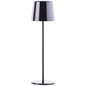 Preview: Brilliant Xaana LED Außentischleuchte 37cm 4W IP44 Schwarz Verchromt USB G40939/76