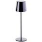 Preview: Brilliant Xaana LED Außentischleuchte 37cm 4W IP44 Schwarz Verchromt USB G40939/76