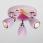 Preview: Brilliant Princess LED Spotrondell, 3-flammig GU10 3W/3W Warmweiß Pink G55934/17