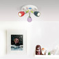 Preview: Brilliant Birds LED Spotrondell, 3-flammig GU10 3W/3W Warmweiß Mehrfarbig G56034/72
