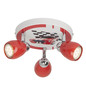 Preview: Brilliant Racing LED Spotrondell, 3-flammig GU10 3W/3W Warmweiß Rot Weiß G56134/71