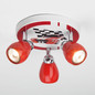 Preview: Brilliant Racing LED Spotrondell, 3-flammig GU10 3W/3W Warmweiß Rot Weiß G56134/71