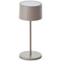 Preview: Brilliant Helio LED Tischleuchte LED 21cm 2W Warmweiß Taupe USB G60181A20