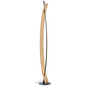 Preview: Brilliant Visby LED Stehleuchte 120cm 18W Warmweiß Schwarz Natur G70900/76