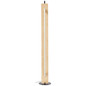 Preview: Brilliant Visby LED Stehleuchte 120cm 18W Warmweiß Schwarz Natur G70900/76