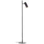 Preview: Brilliant Marty LED Stehleuchte 130cm GU10 5W/5W Warmweiß Sand Schwarz G80054/76