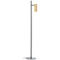 Preview: Brilliant Marty LED Stehleuchte 25cm GU10 5W/5W Warmweiß Sand Schwarz Matt Gold G80054/86