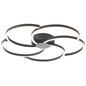Preview: Brilliant Fico LED Deckenleuchte 52cm 32W Warmweiß Schwarz G80661/06