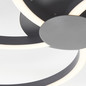 Preview: Brilliant Fico LED Deckenleuchte 52cm 32W Warmweiß Schwarz G80661/06