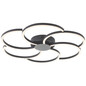 Preview: Brilliant Fico LED Deckenleuchte 65cm 32W Schwarz G80662/06