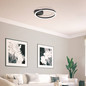 Preview: Brilliant Aurelia LED Deckenleuchte 30x31cm 12W Neutralweiß Schwarz G80765/06