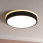 Preview: Brilliant Filiz LED Deckenleuchte 38,5cm 24W Warmweiß Schwarz Weiß G80820/76