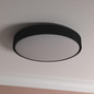 Preview: Brilliant Filiz LED Deckenleuchte 38,5cm 24W Warmweiß Schwarz Weiß G80820/76