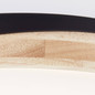 Preview: Brilliant Baarlo LED Deckenleuchte 35cm 24W Warmweiß Matt Schwarz Holz FSC® G80845/76