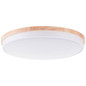 Preview: Brilliant Baarlo LED Deckenleuchte 52cm 36W Matt Weiß Holz FSC®, Nachtlicht, Timer G80846/75