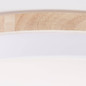 Preview: Brilliant Baarlo LED Deckenleuchte 52cm 36W Matt Weiß Holz FSC®, Nachtlicht, Timer G80846/75