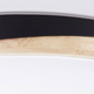 Preview: Brilliant Baarlo LED Deckenleuchte 52cm 36W Matt Schwarz Holz FSC®, Nachtlicht, Timer G80846/76