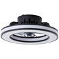 Preview: Brilliant Mondello LED Deckenleuchte 42cm mit Ventilator 26W Schwarz Ventilator, Nachtlicht, Timer G80915/06