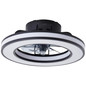 Preview: Brilliant Mondello LED Deckenleuchte 42cm mit Ventilator 26W Schwarz Ventilator, Nachtlicht, Timer G80915/06