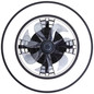 Preview: Brilliant Mondello LED Deckenleuchte 42cm mit Ventilator 26W Schwarz Ventilator, Nachtlicht, Timer G80915/06
