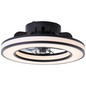Preview: Brilliant Mondello LED Deckenleuchte 42cm mit Ventilator 26W Schwarz Ventilator, Nachtlicht, Timer G80915/06