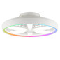 Preview: Brilliant Gaiano LED Deckenleuchte 48cm mit Ventilator 48W Weiß Ventilator, Timer, Nachtlicht G80935/05