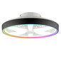 Preview: Brilliant Gaiano LED Deckenleuchte 48cm mit Ventilator 48W Schwarz Ventilator, Timer, Nachtlicht G80935/06
