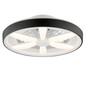 Preview: Brilliant Gaiano LED Deckenleuchte 48cm mit Ventilator 48W Schwarz Ventilator, Timer, Nachtlicht G80935/06