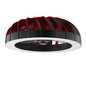 Preview: Brilliant Fanora LED Deckenleuchte 46cm mit Ventilator 30W Schwarz Ventilator, Nachtlicht, Timer G81080/06