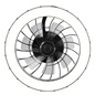 Preview: Brilliant Fanora LED Deckenleuchte 46cm mit Ventilator 30W Schwarz Ventilator, Nachtlicht, Timer G81080/06