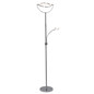 Preview: Brilliant Demian LED Deckenfluter mit Lesearm 24W Warmweiß Eisen Chrom G93033/77
