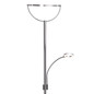 Preview: Brilliant Demian LED Deckenfluter mit Lesearm 24W Warmweiß Eisen Chrom G93033/77