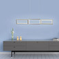 Preview: Brilliant Tunar LED Pendelleuchte, 3-flammig 34W Warmweiß Aluminium G93450/21