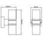 Preview: Brilliant Hanni LED Außenwandleuchte, 2-flammig GU10 35W/3W Warmweiß IP44 Edelstahl Up/Down Light G96230/82