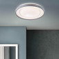 Preview: Brilliant Barty LED Wand- und Deckenleuchte 48cm 30W Weiß Dunkelgrau Nachtlicht, Timer G97158/72