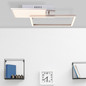 Preview: Brilliant Zelia LED Deckenleuchte 41x41cm 20W Warmweiß Nickel Eloxiert G99378/68