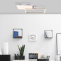 Preview: Brilliant Zelia LED Deckenleuchte 41x41cm 20W Warmweiß Nickel Eloxiert G99378/68