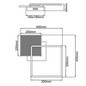 Preview: Brilliant Zelia LED Deckenleuchte 41x41cm 20W Warmweiß Nickel Eloxiert G99378/68