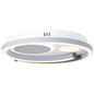 Preview: Brilliant Thekla LED Deckenleuchte 40x40cm 34W Weiß Schwarz Nachtlicht, Timer G99390/75
