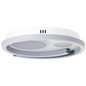 Preview: Brilliant Thekla LED Deckenleuchte 40x40cm 34W Weiß Schwarz Nachtlicht, Timer G99390/75