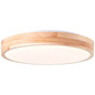 Preview: Brilliant Slimline LED Wand- und Deckenleuchte 34cm 14W Holz Hell Weiß Memory Funktion, FSC® G99414/75